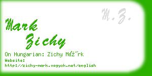 mark zichy business card